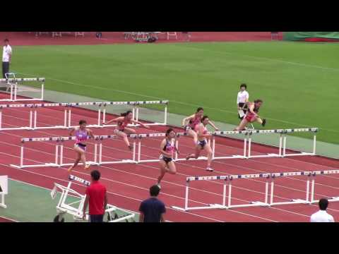 2016 西日本インカレ陸上 女子100mH予選1