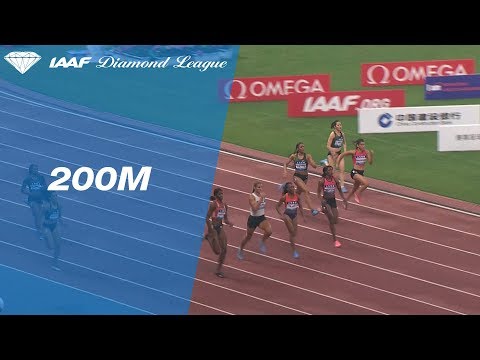 Shaunae Miller-Uibo Wins Women&#039;s 200m - IAAF Diamond League Shanghai 2018