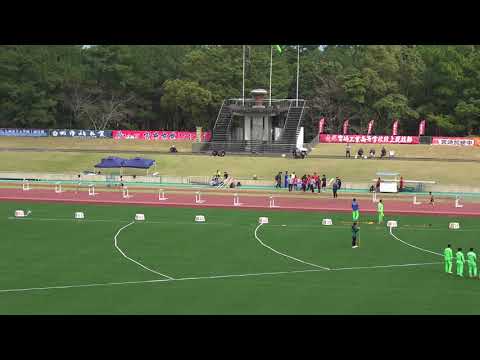 20180318142546県記録会一高男400ｍH2組松永 凌(3) 九州共立大