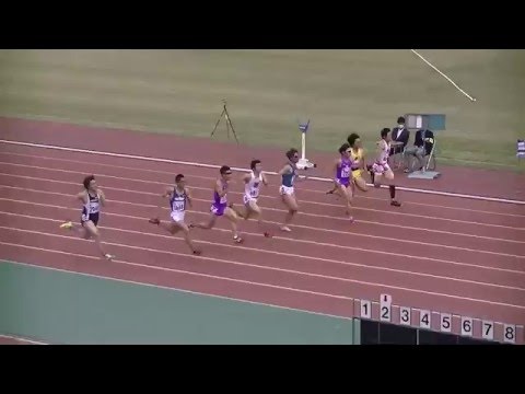 2016大阪インカレ　男子100ｍ　準決勝　第2組