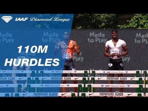 Omar McLeod Wins Men&#039;s 110m Hurdles - IAAF Diamond League Eugene 2018