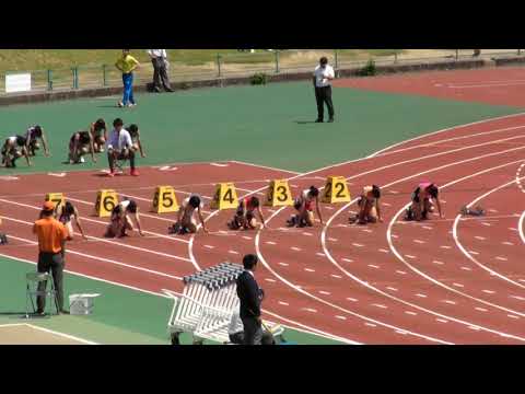 20180429 大阪陸上競技カーニバル　中学女子　100m　予選　6組