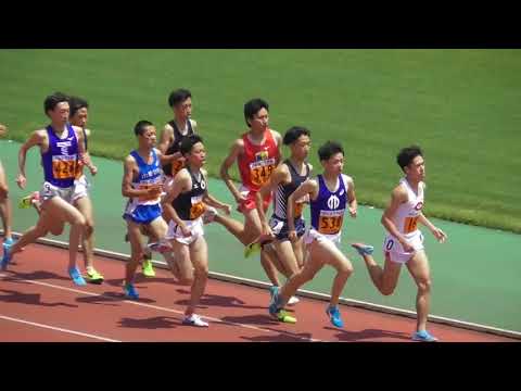 【頑張れ中大】関東ｲﾝｶﾚ 男子1部1500m予選1組 舟津 2018.5.24