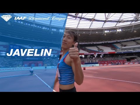 Huihui Lyu 65.54 Wins Women&#039;s Javelin Throw - IAAF Diamond League London 2018