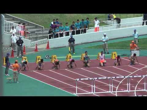 H29　千葉県選手権　男子110ｍH　予選5組