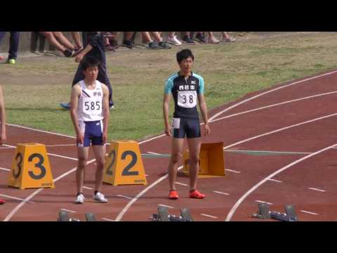 20170416春季記録会(桐生会場）男子100m8組