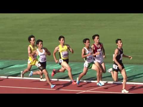 平成 30 年度第 1 回学連競技会　男子800ｍ１５組