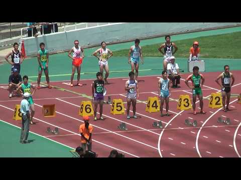 H29　千葉県選手権　男子100m　予選6組
