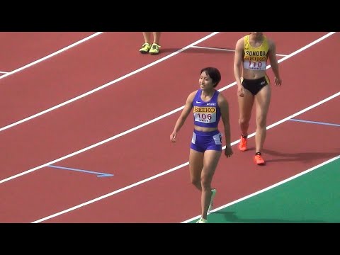 B,A 決勝 女子100m 織田記念陸上2022
