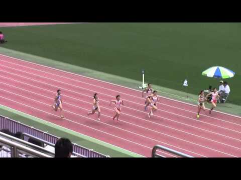 2015日本学生個人陸上　女子100m 予選12