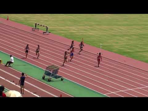 2018 茨城県高校個人選手権 女子100m予選1組
