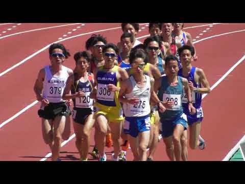 東日本実業団陸上 男子5000m1組 市田(警視庁･中大OB) 2018.5.20