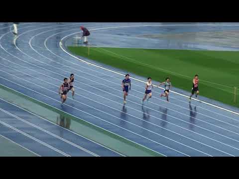 2018 水戸陸上記録会 高校・一般男子100m4組