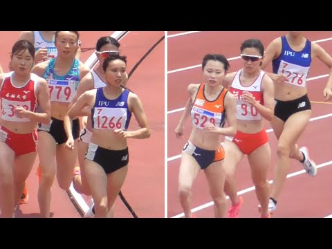 江藤咲×長谷川麻央 予選 女子800m 西日本インカレ陸上2024