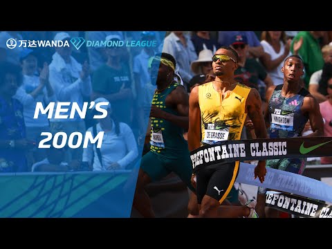 Canada&#039;s Andre De Grasse wins first Diamond Trophy in Eugene 200m - Wanda Diamond League 2023