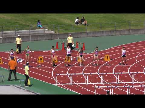 女子100mH 予選2組 関東学生新人 R01