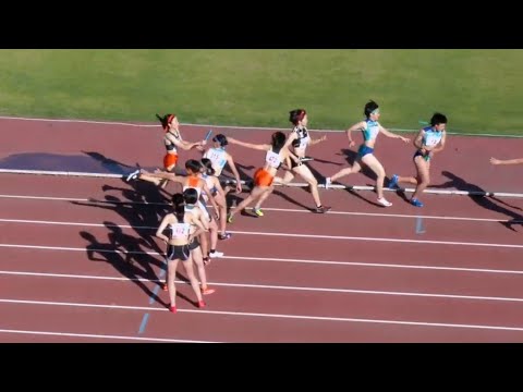 女子4x400mR 予選3組　南関東 R01 市立船橋・法政二