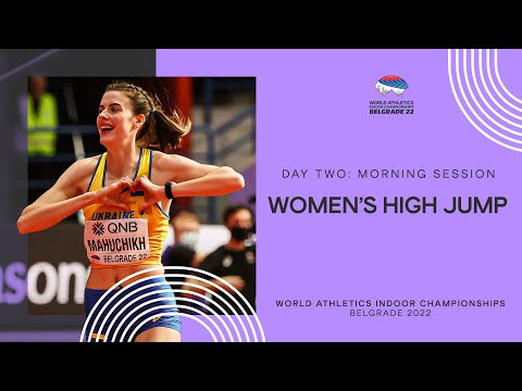 Mahuchikh clears 2.02m for high jump gold | World Indoor Championships Belgrade 22