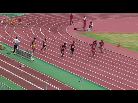 2018 茨城県高校個人選手権 1年男子100m予選9組