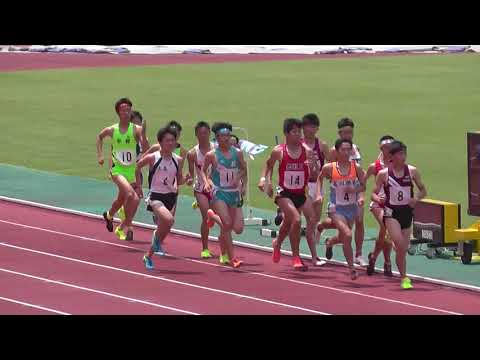 ２０１８　山口県高校総体陸上　男子１５００ｍ　予選２組