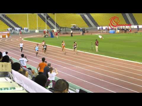 100m Girls Heat 1 - 2015 Asian Youth Athletics Championships
