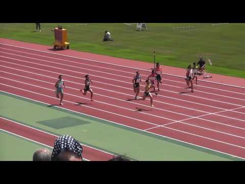 2016全日本中学校陸上　女子100m予選9組