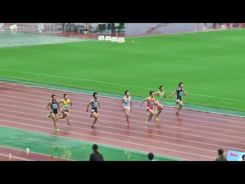 H29　関カレ　男子2部100m　準決勝2組