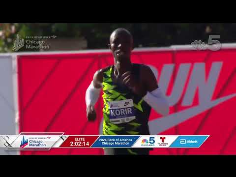 The moment John Korir secures TOP FINISH in 2024 Chicago Marathon