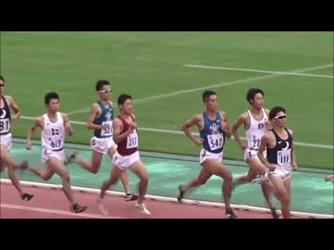 2018関西学生新人陸上競技選手権大会　男子800ｍ決勝