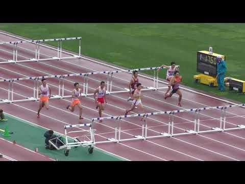 H30　千葉県選手権　男子110mH　準決勝2組