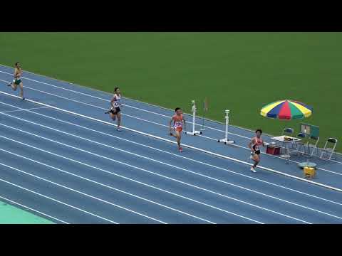 20180915110937県高校新人大会男800ｍ予選2組 川越 響気
