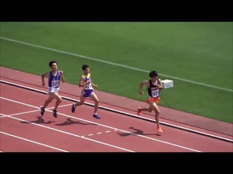 国体陸上群馬県予選2018 少年B男子3000mTR2組