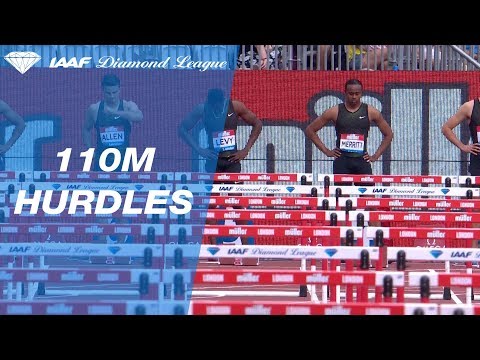 Ronald Levy 13.13 Wins Men&#039;s 110m Hurdles - IAAF Diamond League London 2018