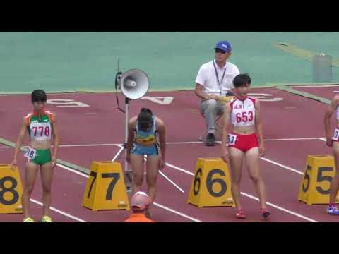 H30　千葉県国体最終　少年B女子100mYH　決勝