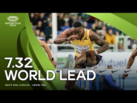 Grant Holloway powers to 7.32 world lead 🤯 | World Indoor Tour 2024