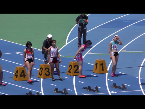 20160618関東高校総体女子100m北関東準決勝1組