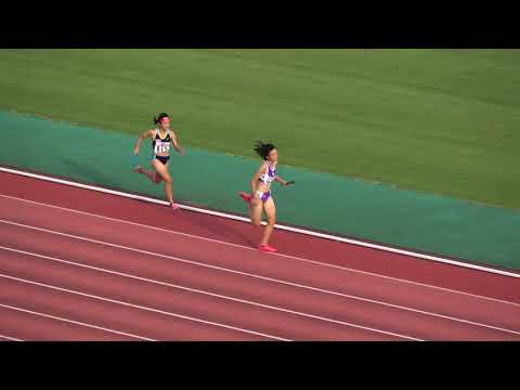 高女4×400mR 予1組　2017高校新人中部ブロック予選