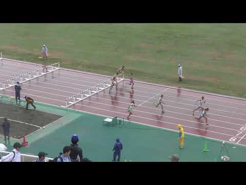 H30　関東中学陸上　女子四種競技100mH　2組