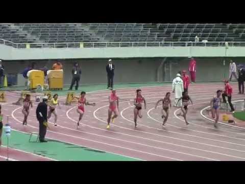 2015 織田記念陸上女子100m 予選 1