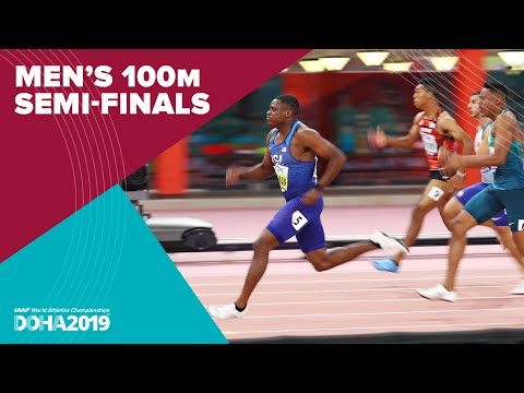 Men&#039;s 100m Semi-Finals | World Athletics Championships Doha 2019