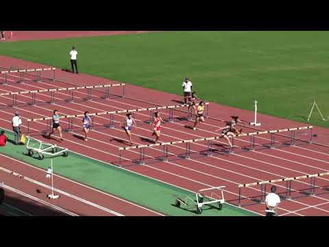 2018 茨城県高校新人陸上 女子100mH準決勝2組