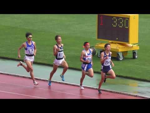 2018 東北陸上競技選手権 男子 800m 予選1組