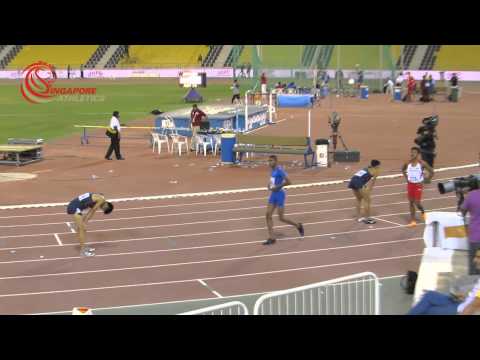 110m Hurdles Boys Final - 2015 Asian Youth Athletics Championships