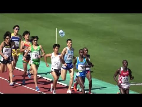 東日本実業団陸上2018 男子1500m1組