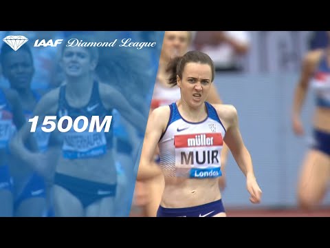 Laura Muir wins the 1500m on home soil in London - IAAF Diamond League 2019