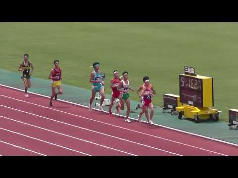 ２０１８　山口県高校総体陸上　男子５０００ｍ　タイムレース２組