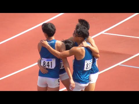 最終種目 決勝 男子リレー 4×400ｍＲ 西日本インカレ陸上2024