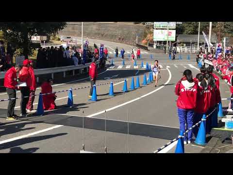 第71回岡崎市民駅伝競走大会　高校女子の部　1位　岡崎学園高校A フィニッシュ　2020/01/19