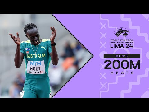 🇦🇺&#039;s Gout Gout flies to 20.77 in 200m heats | World Athletics U20 Championships Lima 2024