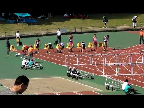 20180429 大阪陸上競技カーニバル　中学男子　110mH　決勝